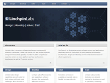 Tablet Screenshot of linchpinlabs.com
